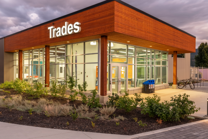 Okanagan College Vernon trades building