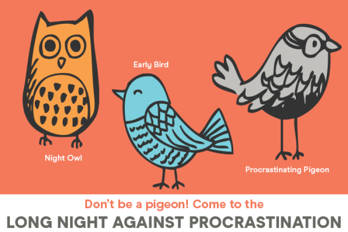 Long night against procrastination