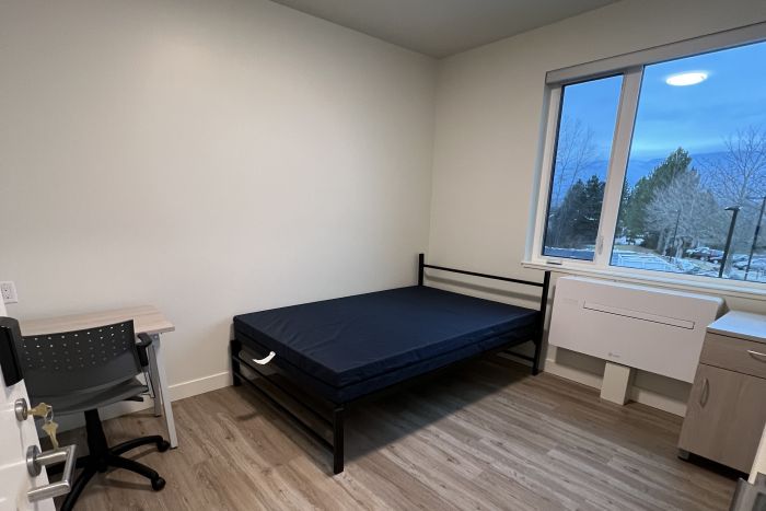 Bedroom in Salmon Arm four bedroom unit