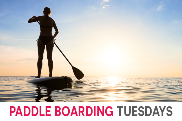 paddle boarding