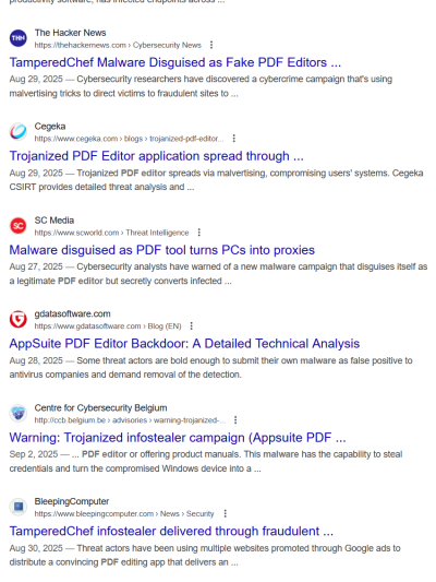 Fake PDF editors, a growing problem