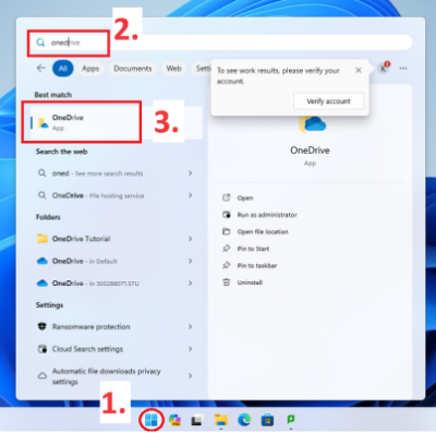 Image 3 - Accessing OneDrive on lab computers