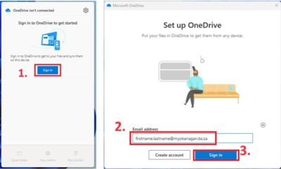 Image 4 - Accessing OC OneDrive on lab computer