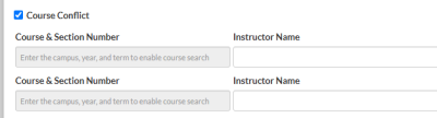 Screenshot showing the input fields for source number and instructor name.