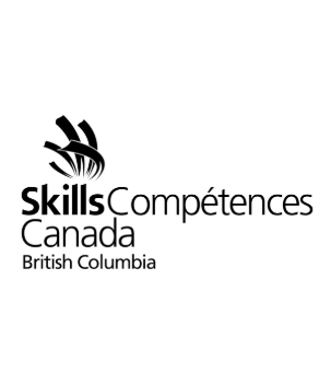 Skills Canada BC black and white logo