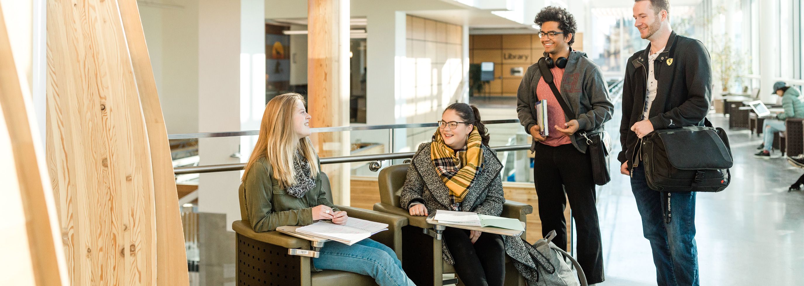 Students studying in the Centre for Learning