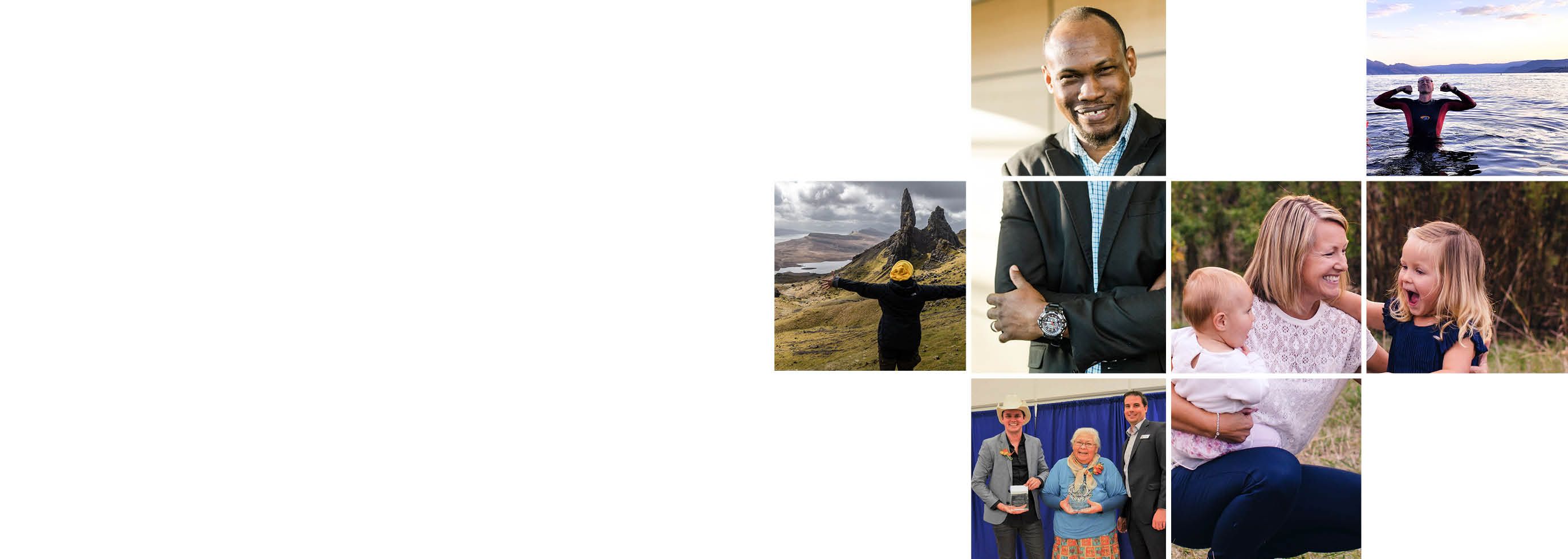 a collage of images of alumni