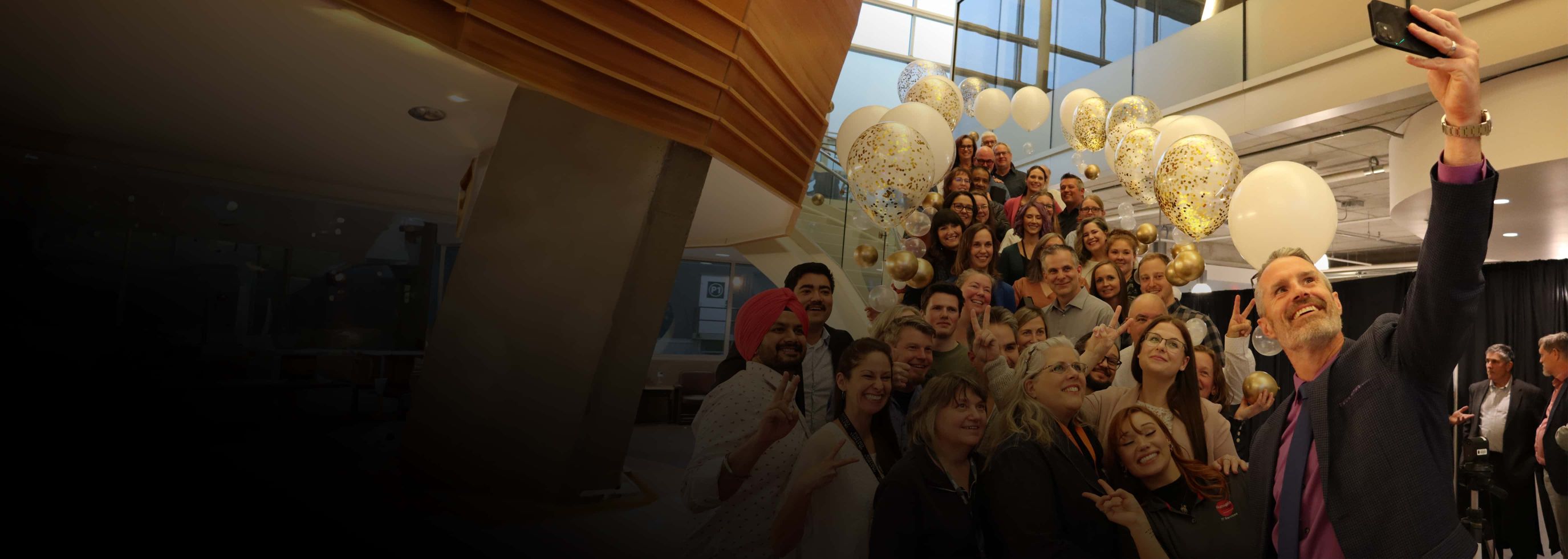 Group photo with OC employees at Employee Excellence Awards 2023