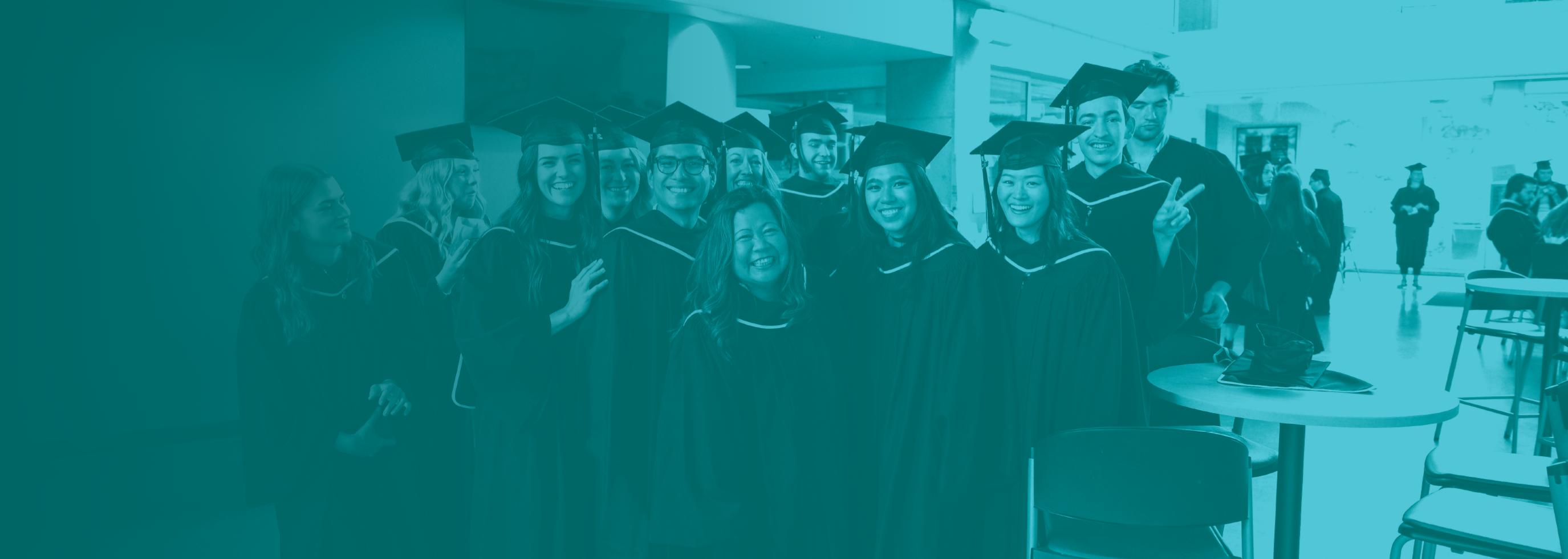 Group of students attending convocation.