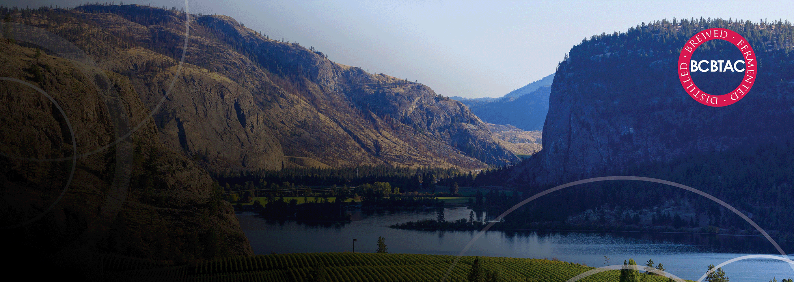 BCBTAC logo over background of South Okanagan landscape