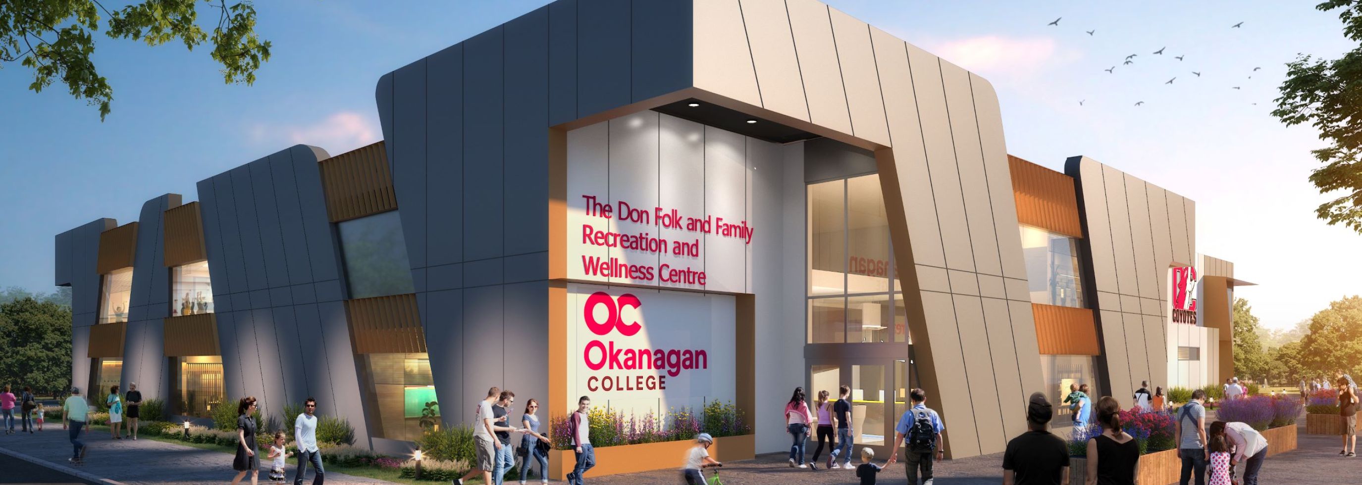 Rendering of the Don Folk and Family Recreation and Wellness Centre.