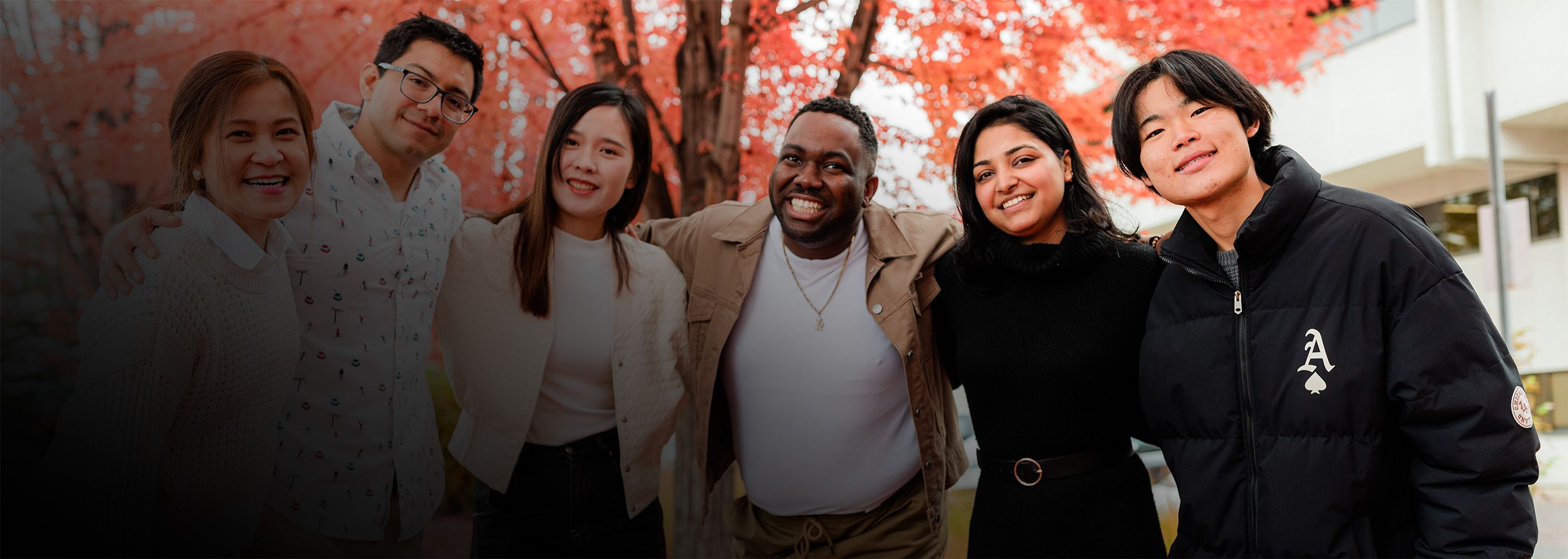 international students smiling 
