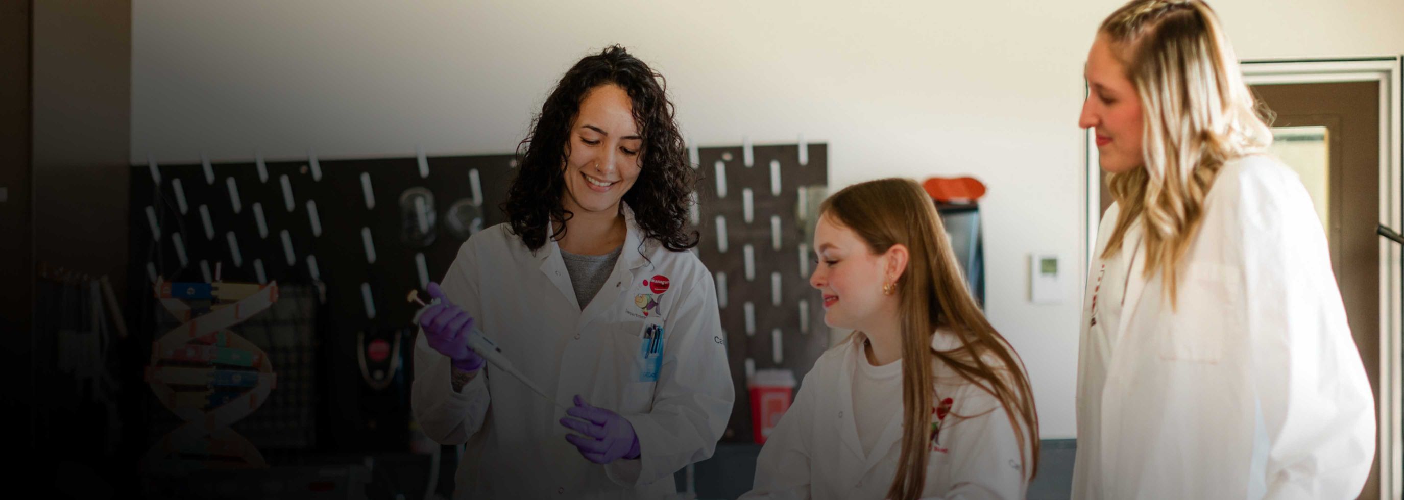 High school student participating in a dual credit program