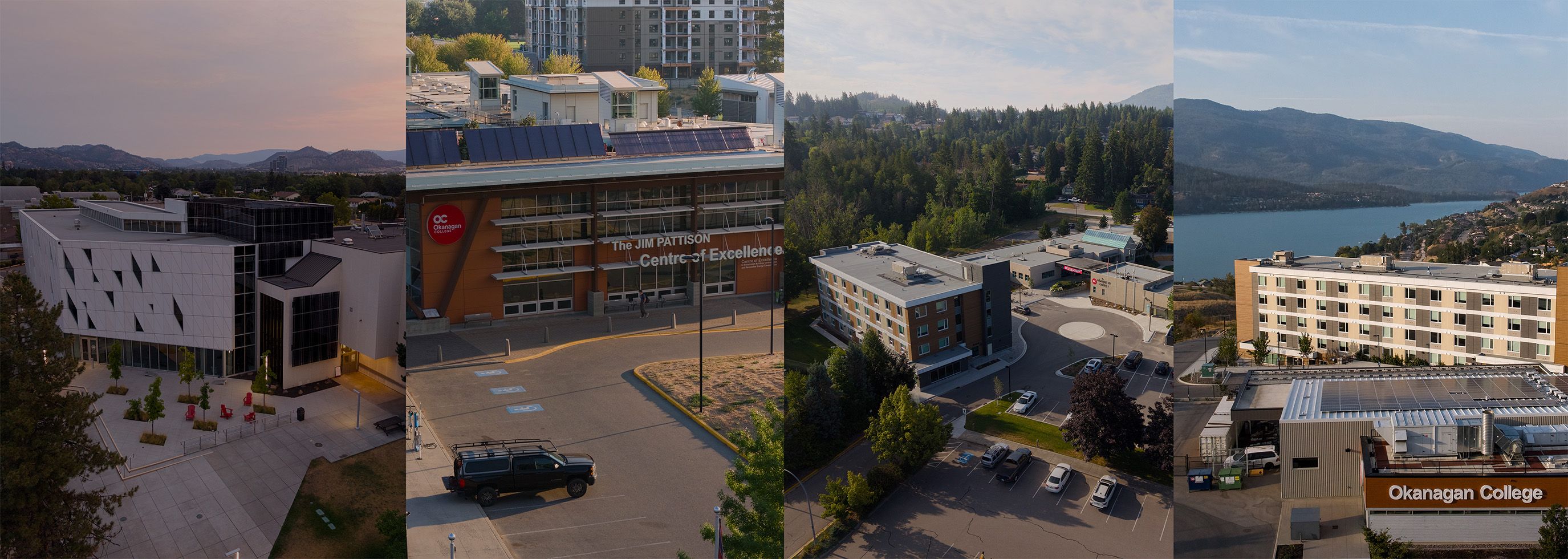 A landscape image displaying all campuses