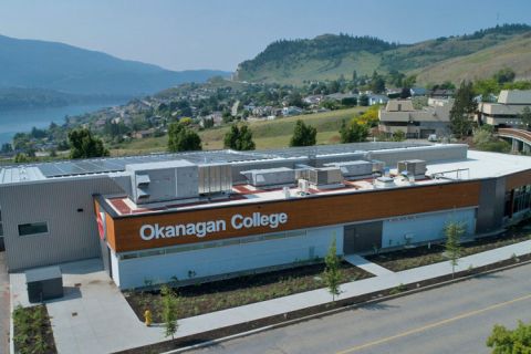 Vernon campus from a bird's eye view