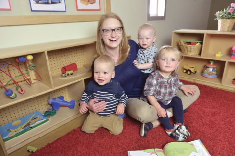 Students work alongside infants and toddlers in this advanced training.