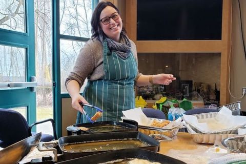 Bannock is a staple during potlucks at the Gathering Place
