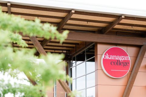 Building in Penticton with OC logo