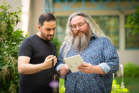 Omar Algiasena and John Varga, Advanced GIS Certificate graduates