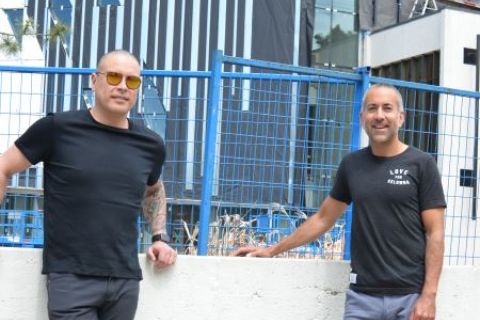 WFN Chief Chris Derickson and Mayor Colin Basran post-haircuts