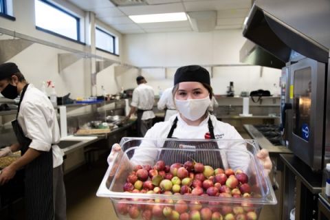 Okanagan College Culinary Arts student