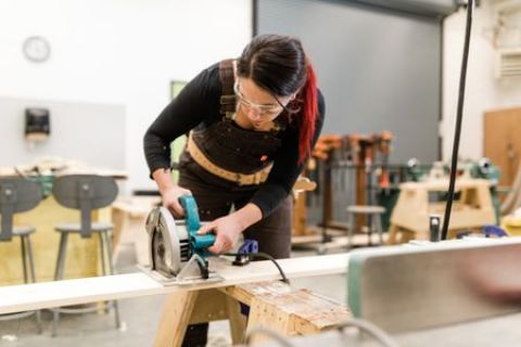 Vernon Trades student