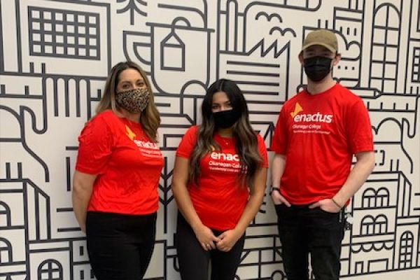 Enactus: Danielle Walker, Maya Samaddar, Aidan McLane