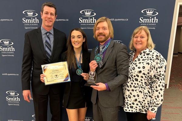 The gold medal winning team from Okanagan College, both coaches and students. 