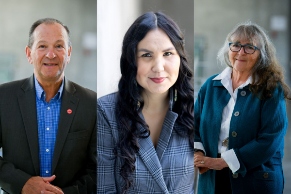 Pictured from left: New OC Board of Governors chair Dale Safinuk, vice-chair Andrea Alexander and past chair Juliette Cunningham.