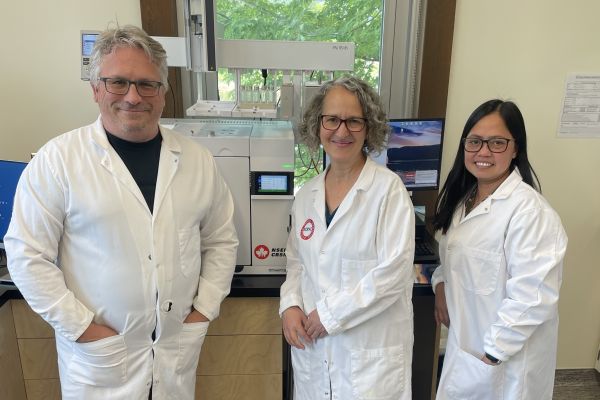 From left: Ben Isaksen, Janice Acio and Sonja Lloyd from the BC Beverage Technology Access Centre in Penticton. 