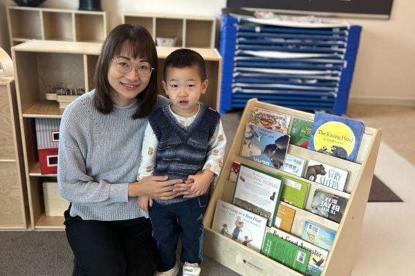 Clara with her son, Pak Sen