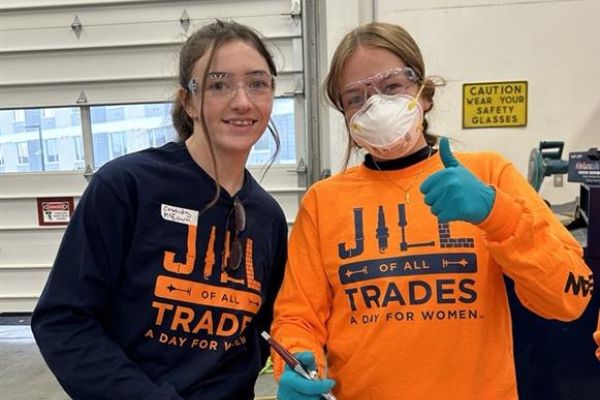 Cassidy McEown and student at Jill of all trades