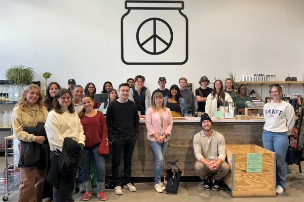 OC students visiting Chickpeace Refillery 