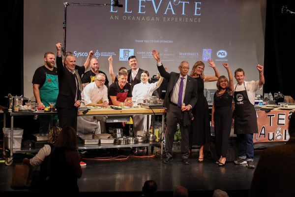 Participants in Elevate celebrate a successful event.