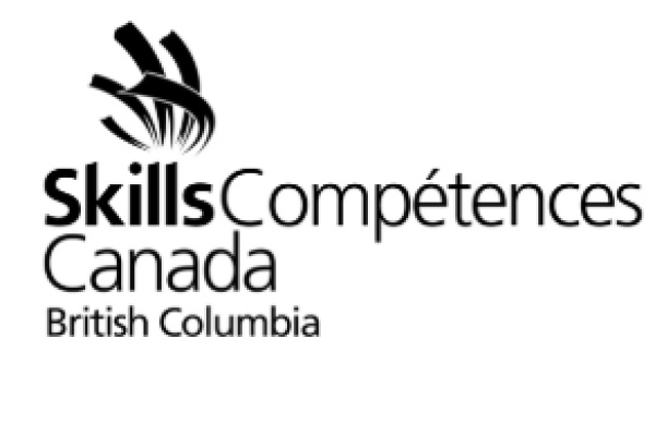 Skills Canada BC black and white logo