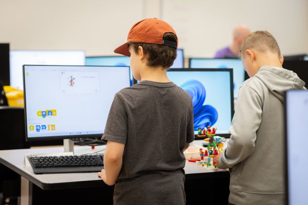 Robotics boys coding 