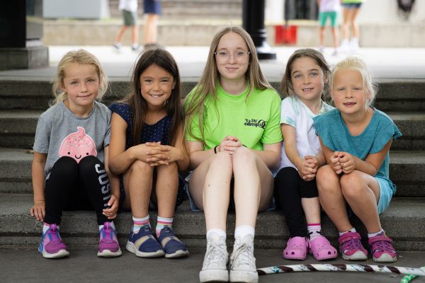 Volunteer and camper