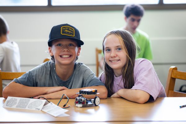 Boy and girl in Tech 