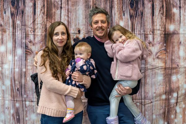 Adam Giffin and family at the Student Awards Celebration in Penticton