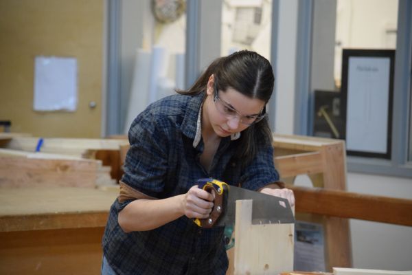 Student participating in last year's Skills Regionals event