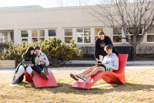 Students studying together
