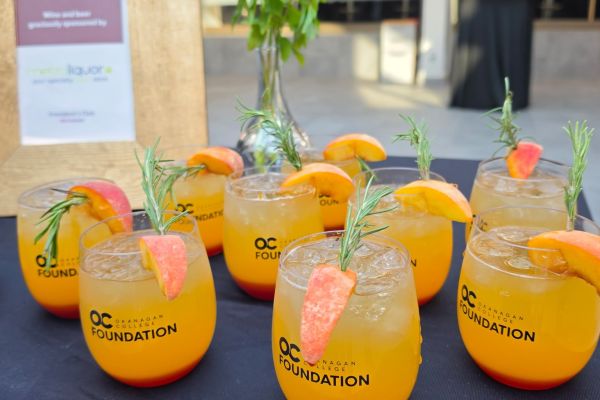Photo of cocktails at the OC Foundation President's Club Happy Hour