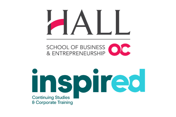 OC Hall School of Business and Entrepreneurship and InspirED Continuing Studies and Corporate Training logos