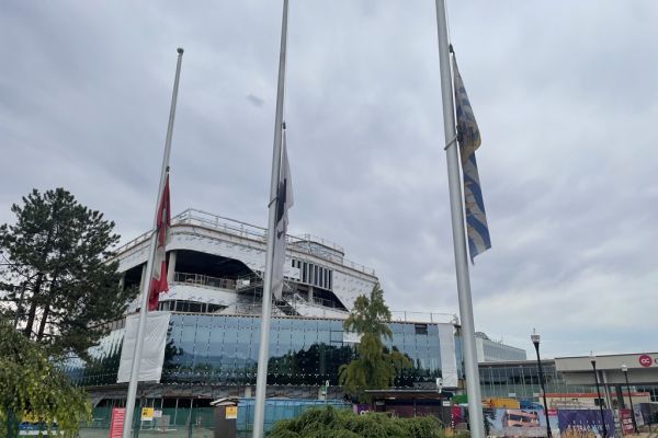 Flags are lowered at OC campuses to honour Joan Phillip.