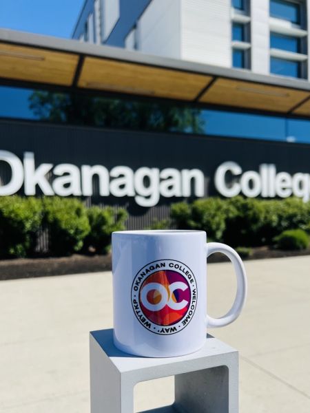 A mug merchandise for Okanagan College