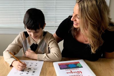 Danielle Walker and her son