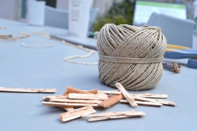 Spicen, or dogbane, serves as the teacher for rope-making. The byproduct of the rope-making process creates kindling as well.