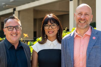 Gordon Shuster, Sakura Hirata, and Devin Rubadeau