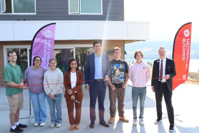 Ribbon cutting at new OC student housing in Vernon