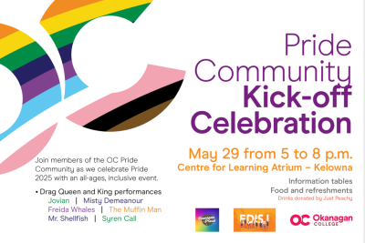 A poster promoting the event on May 29 from 5 to 8 p.m. at OC Kelowna.